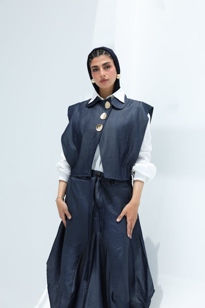 Light  jeans vest