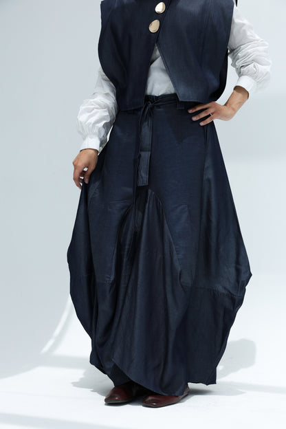 Light jeans skirt