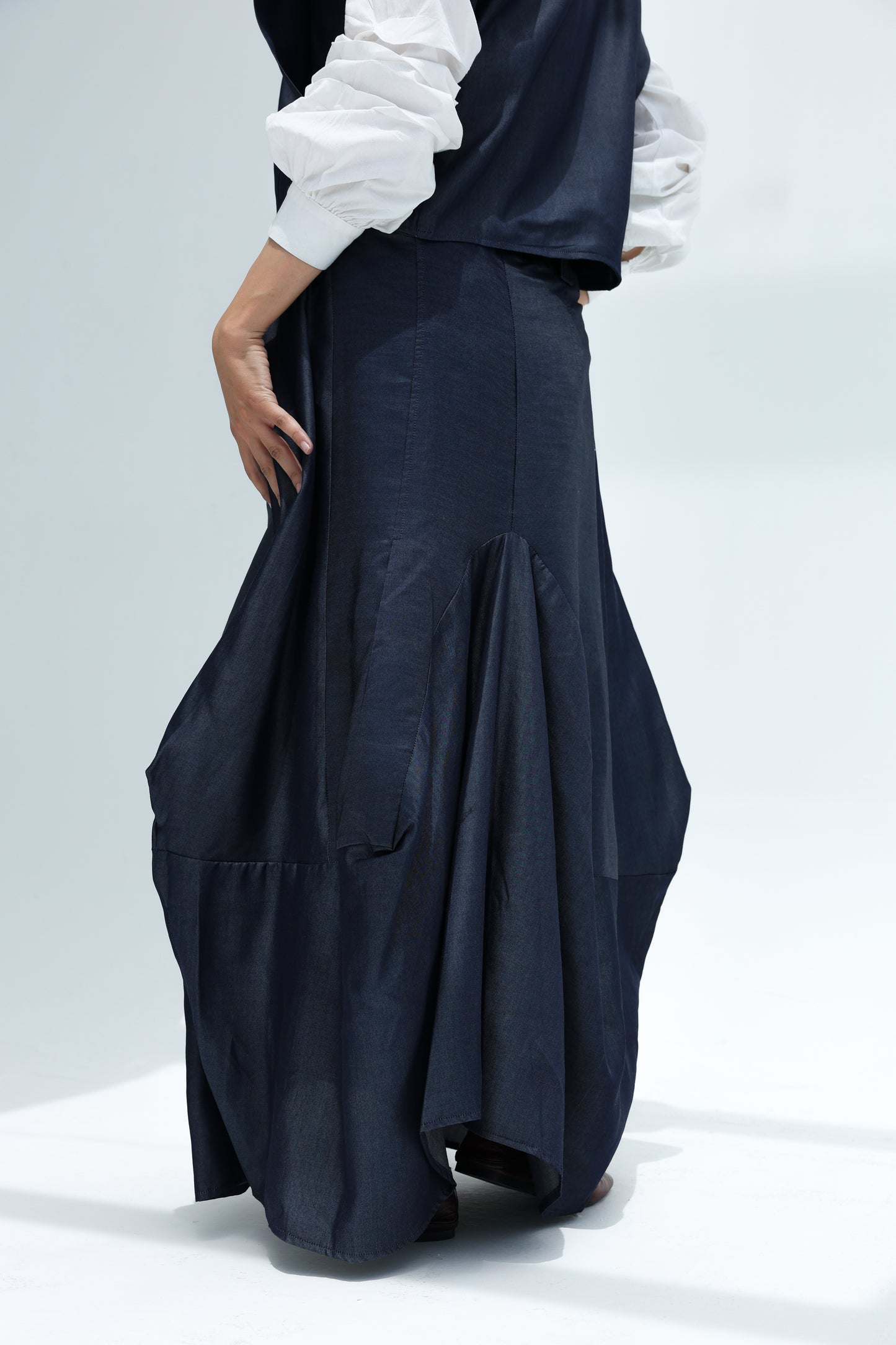 Light jeans skirt