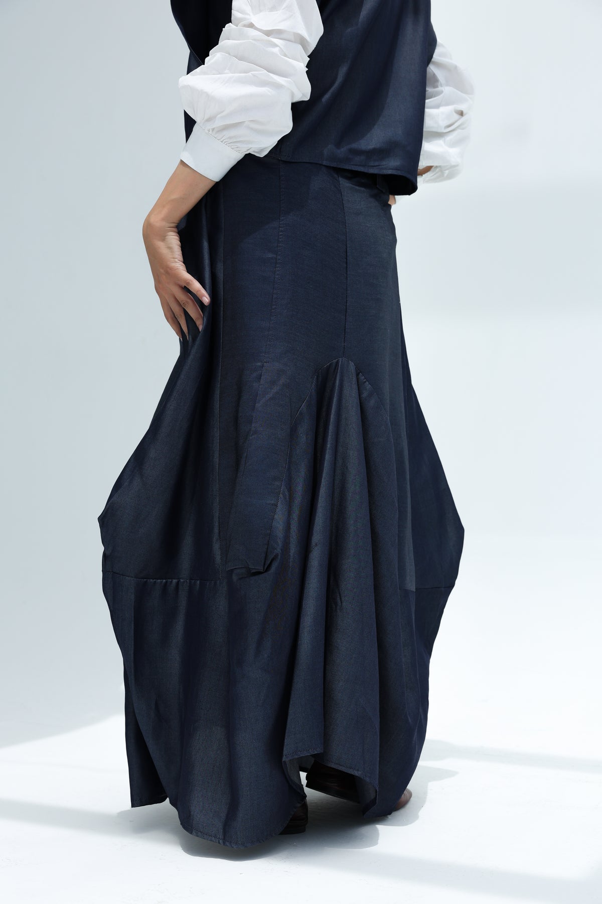 Light jeans skirt