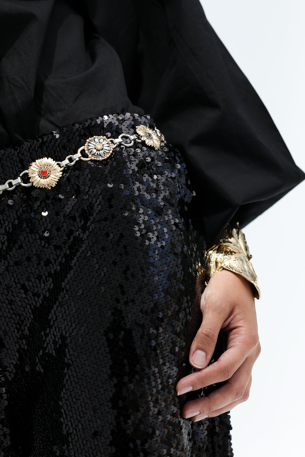 Sequin Ballon Trousers
