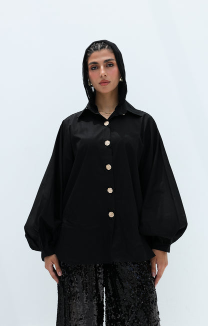 Black ballon shirt
