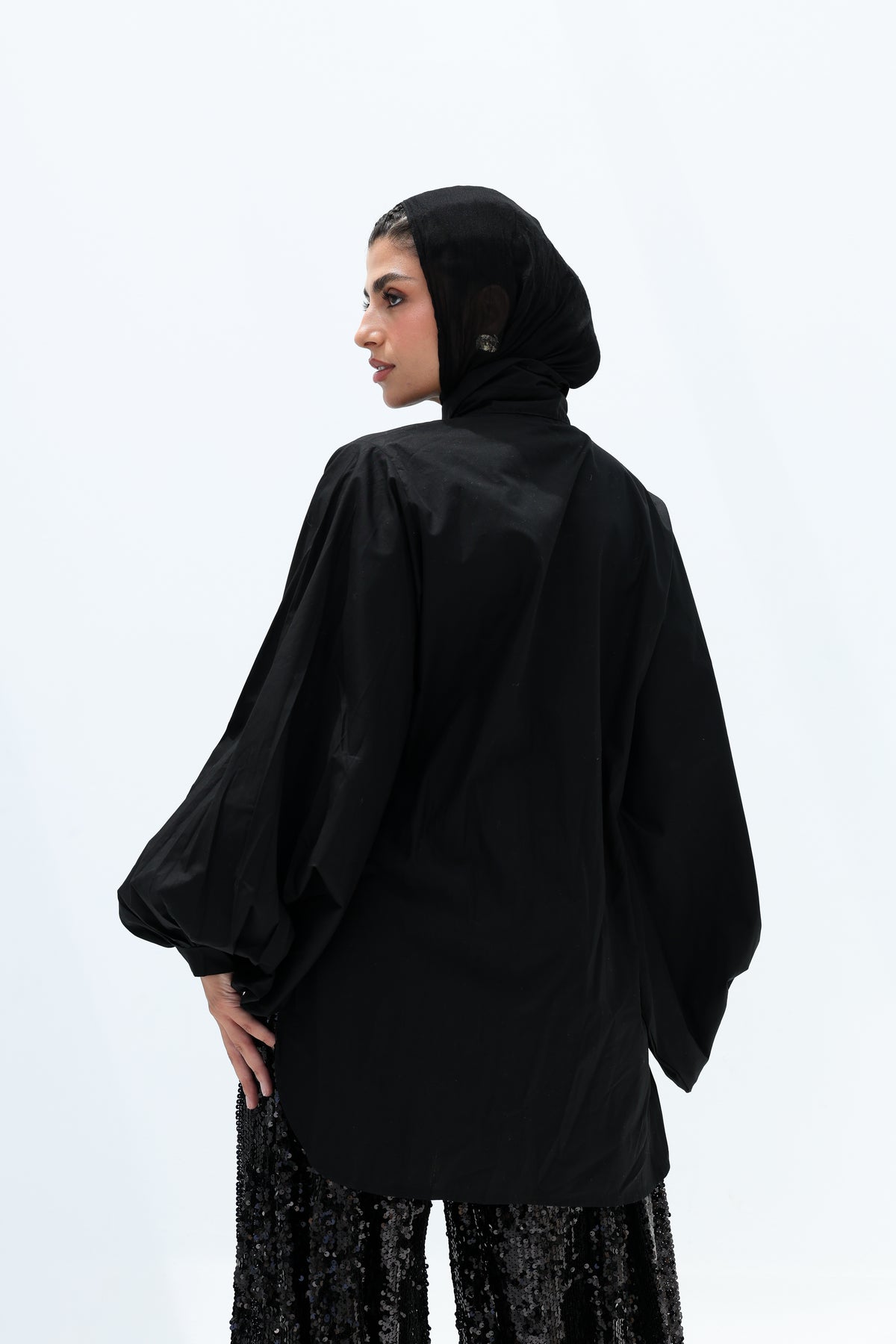 Black ballon shirt
