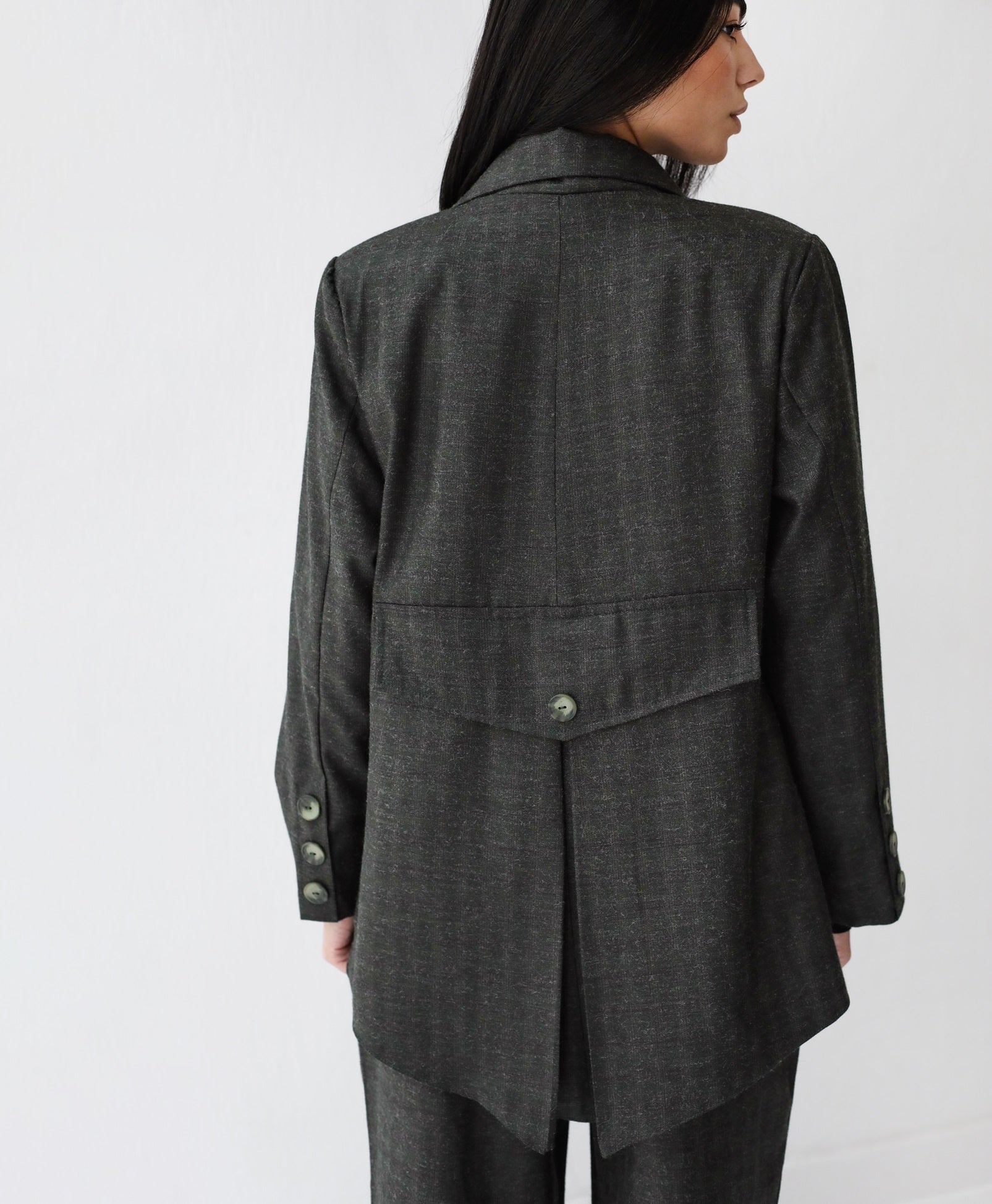 Pocket Back Suit - Olive