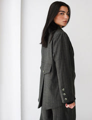 Pocket Back Suit - Olive