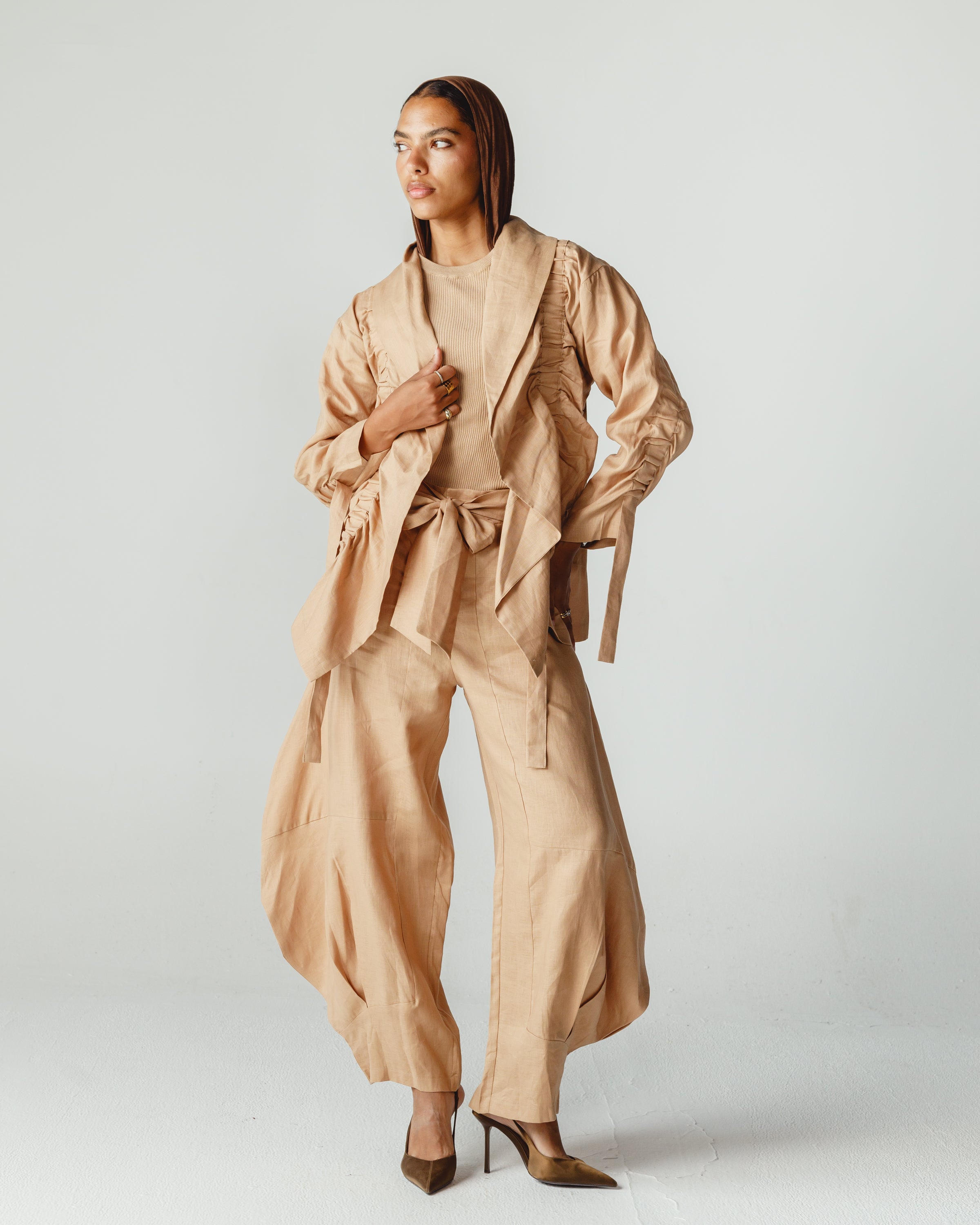 Ribbons Set in Beige