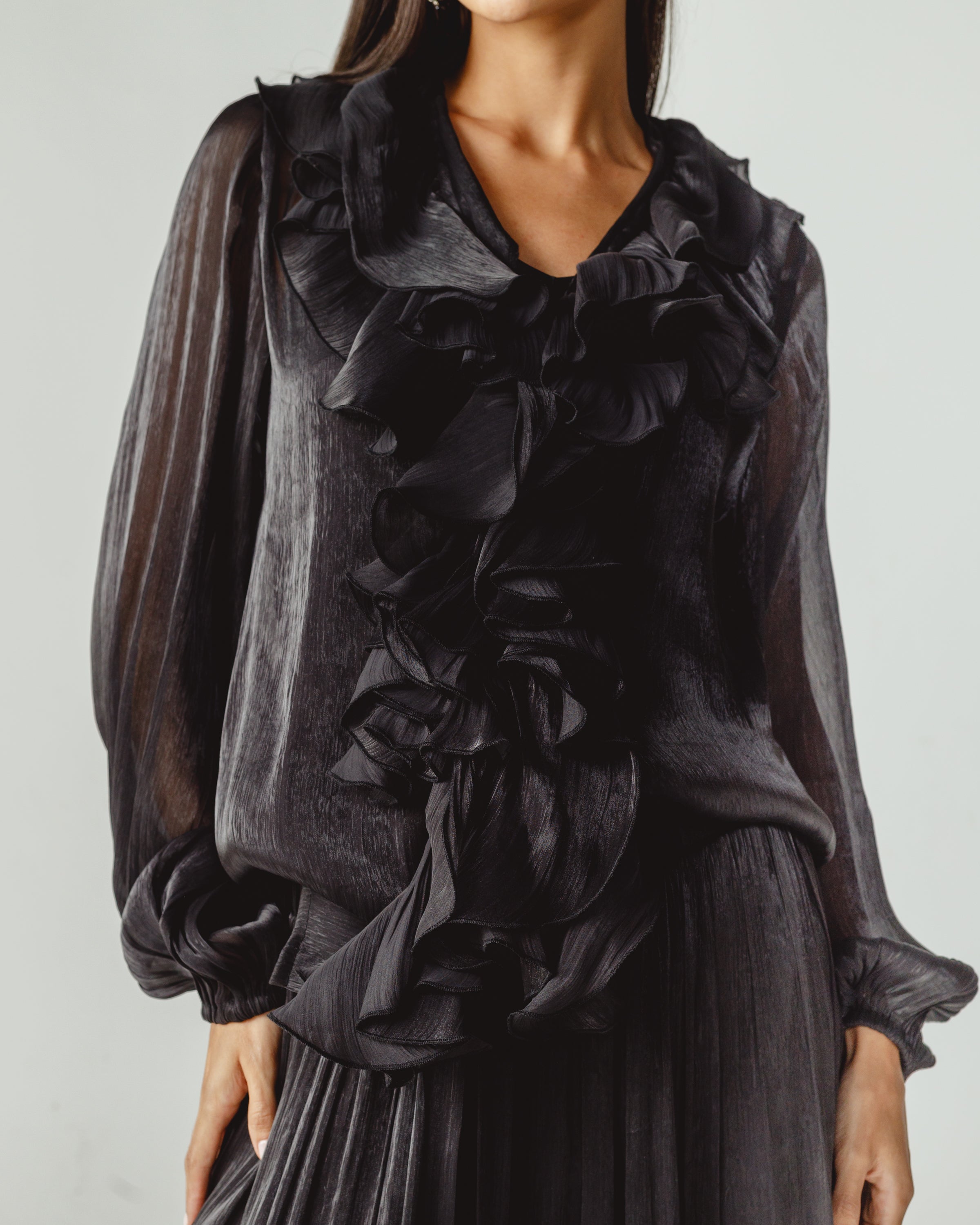 Ruffles Set in Black