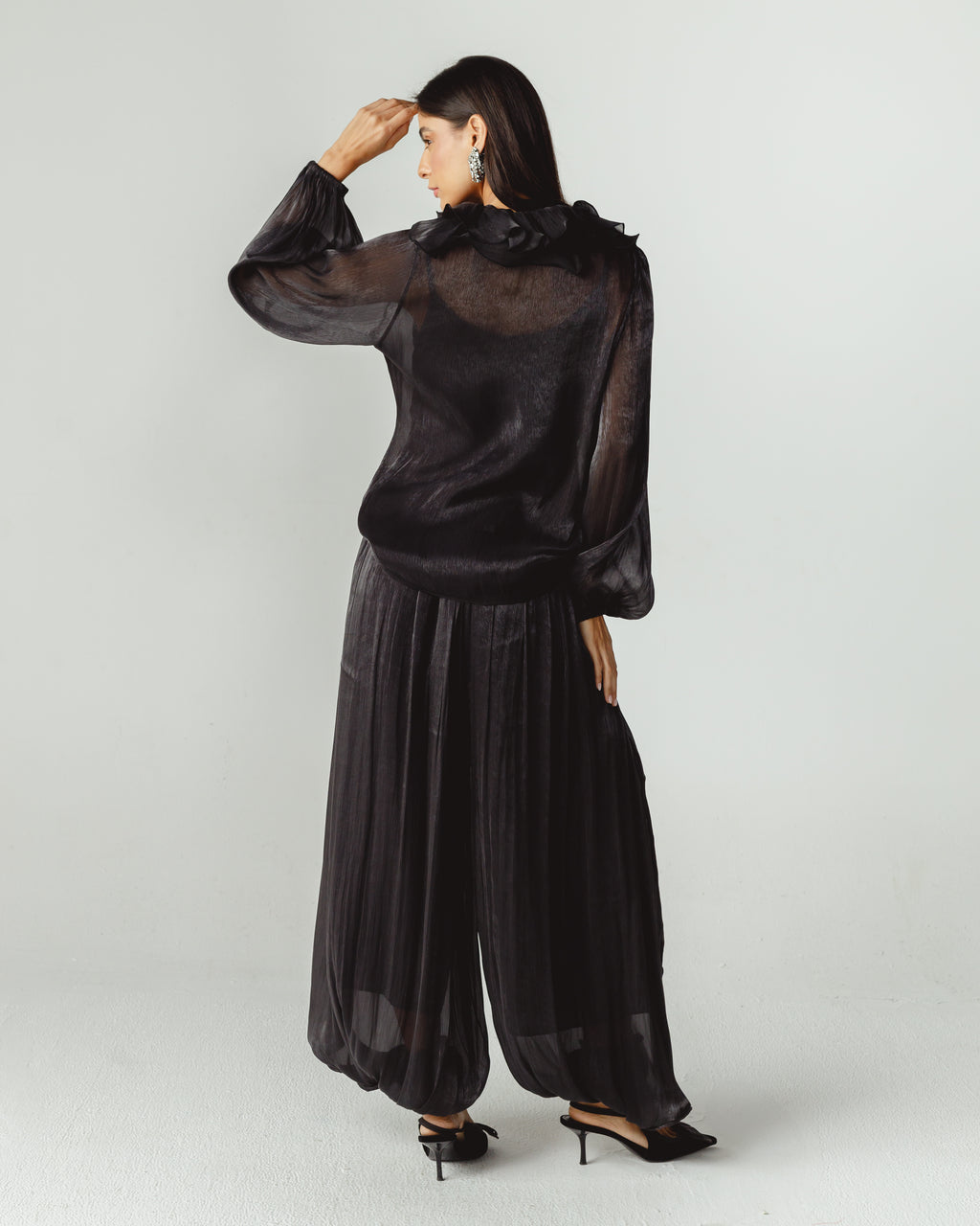 Ruffles Set in Black