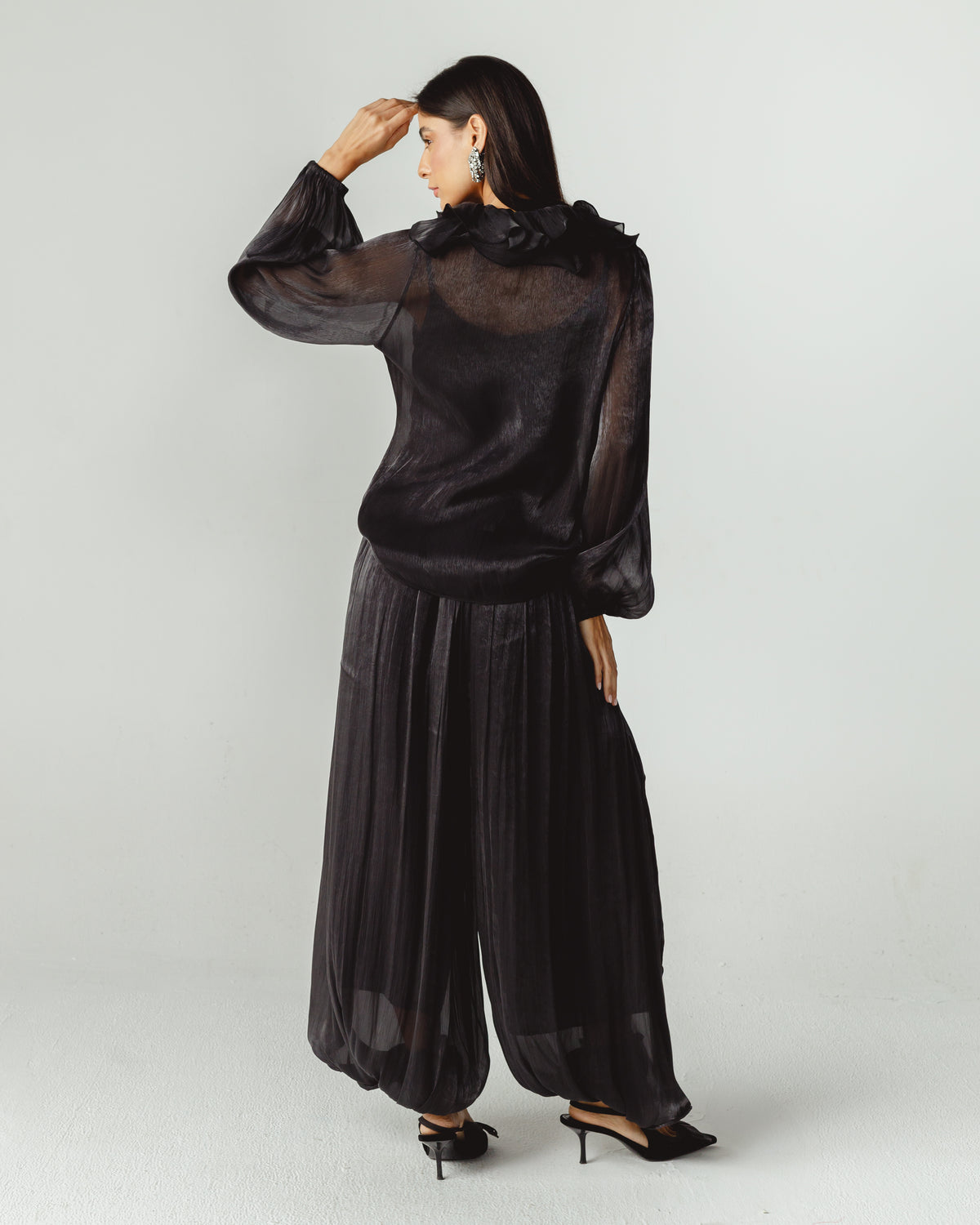 Ruffles Set in Black