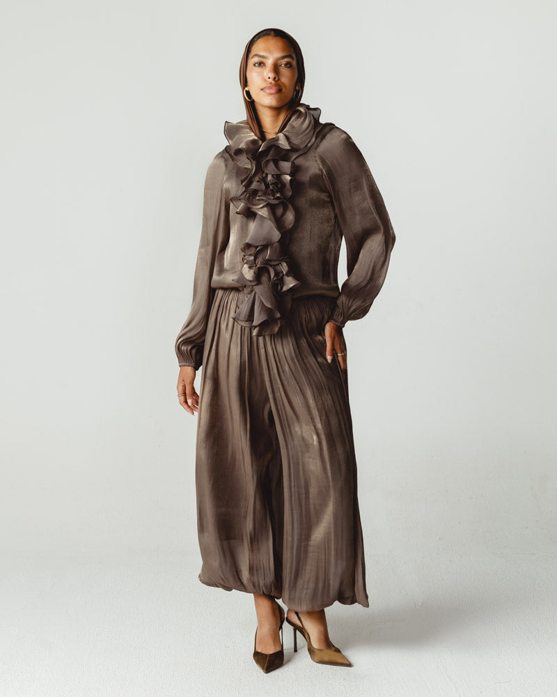 Ruffles Set Dark Brown