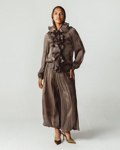 Ruffles Set Brown