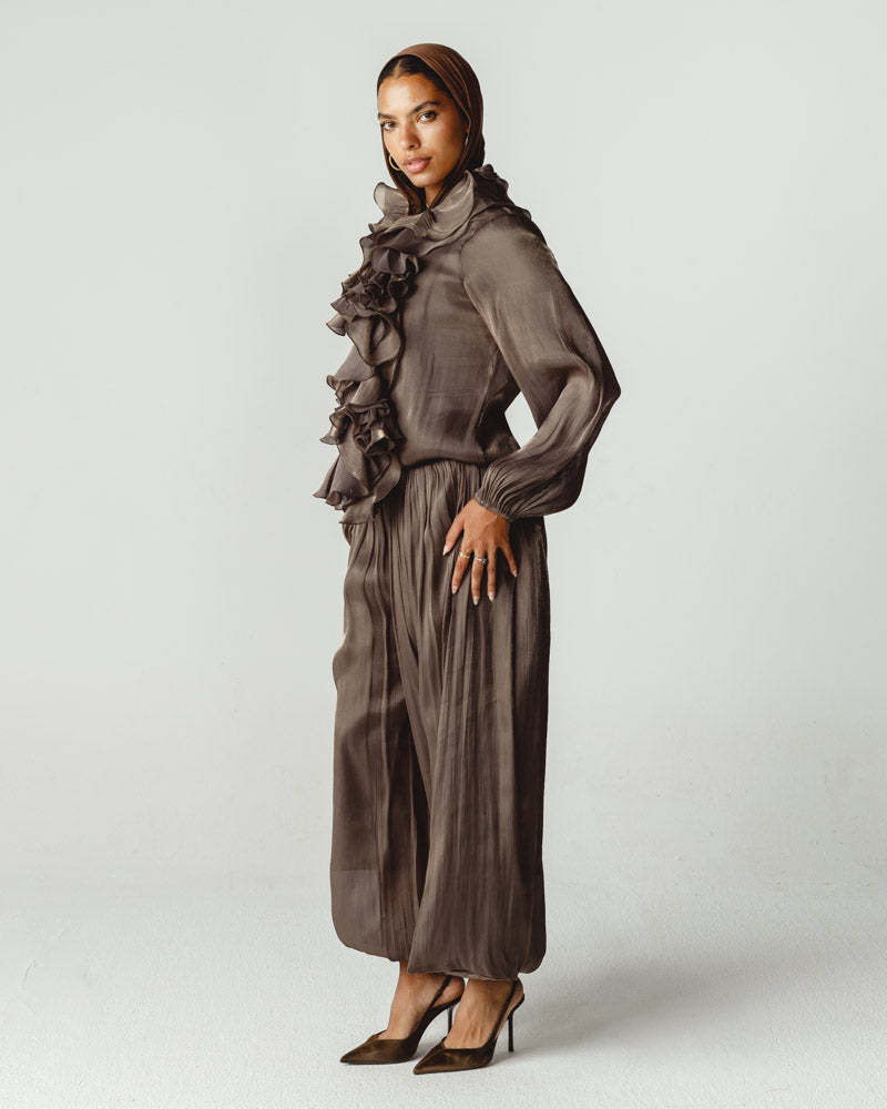 Ruffles Set Dark Brown