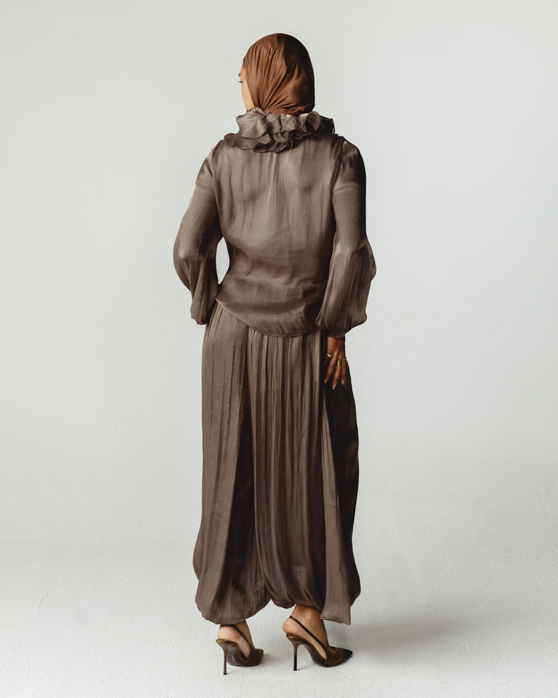 Ruffles Set Dark Brown