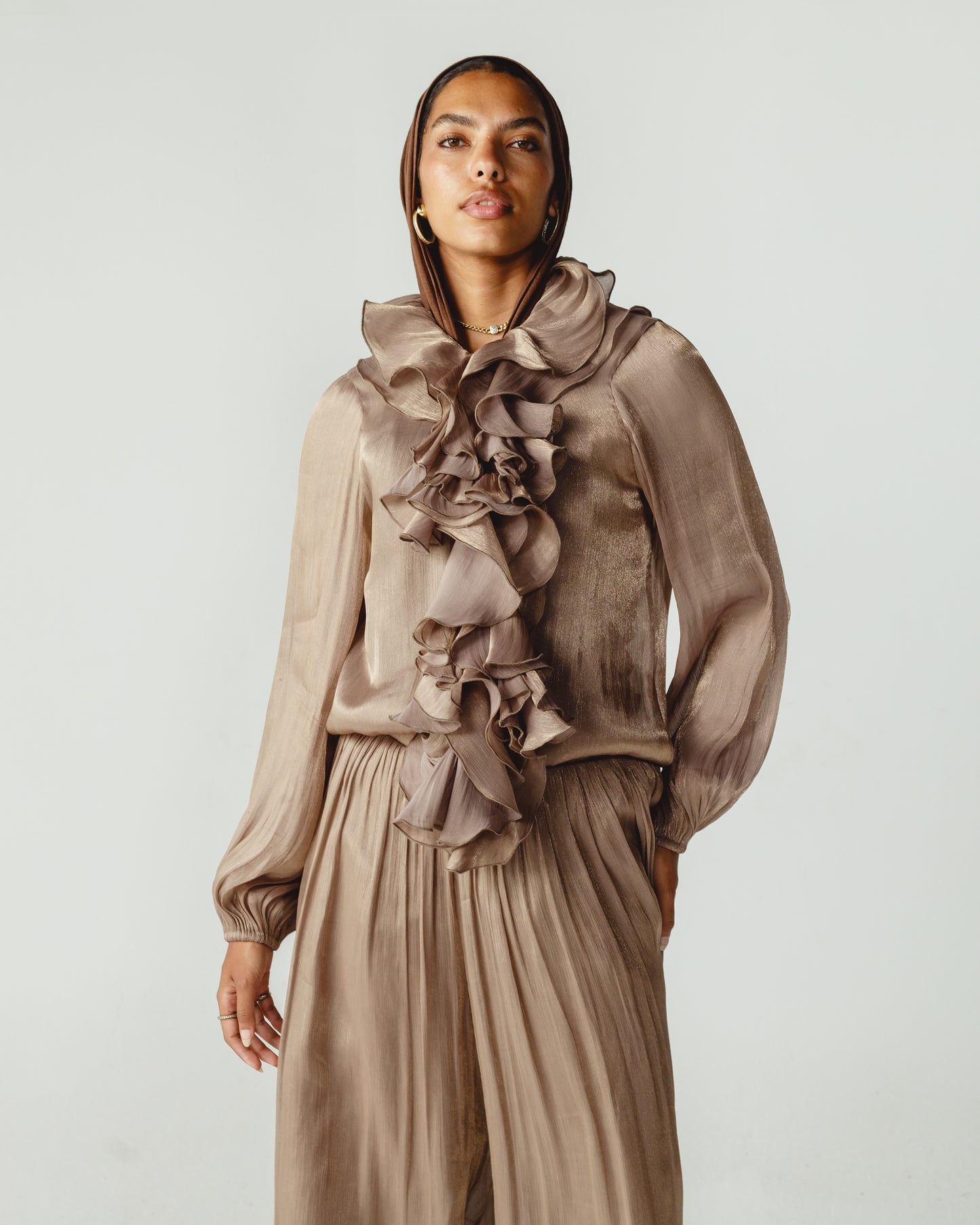 Ruffles Set in Caffe