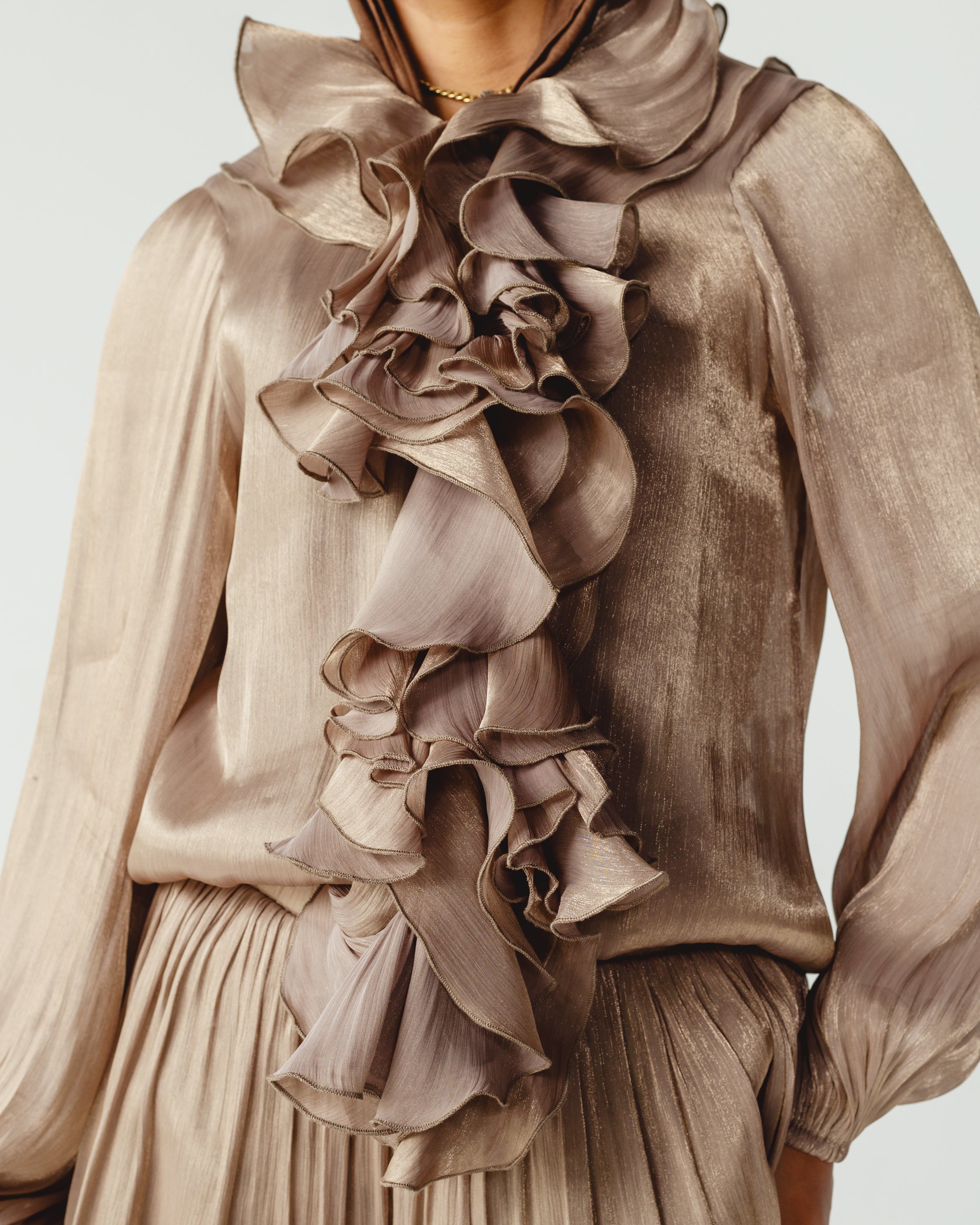 Ruffles Set in Dark Cafee