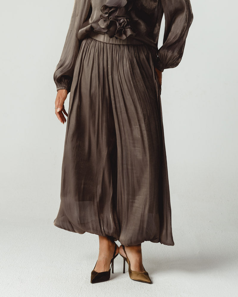 Ruffles Set Dark Brown