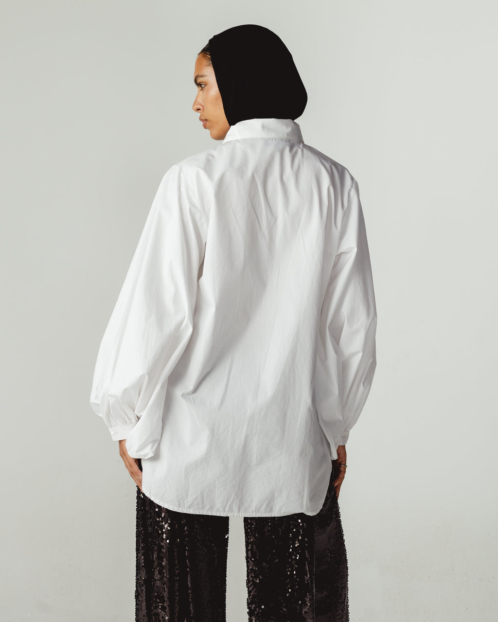 White Ballon Shirt