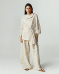 Checked Pleated Set