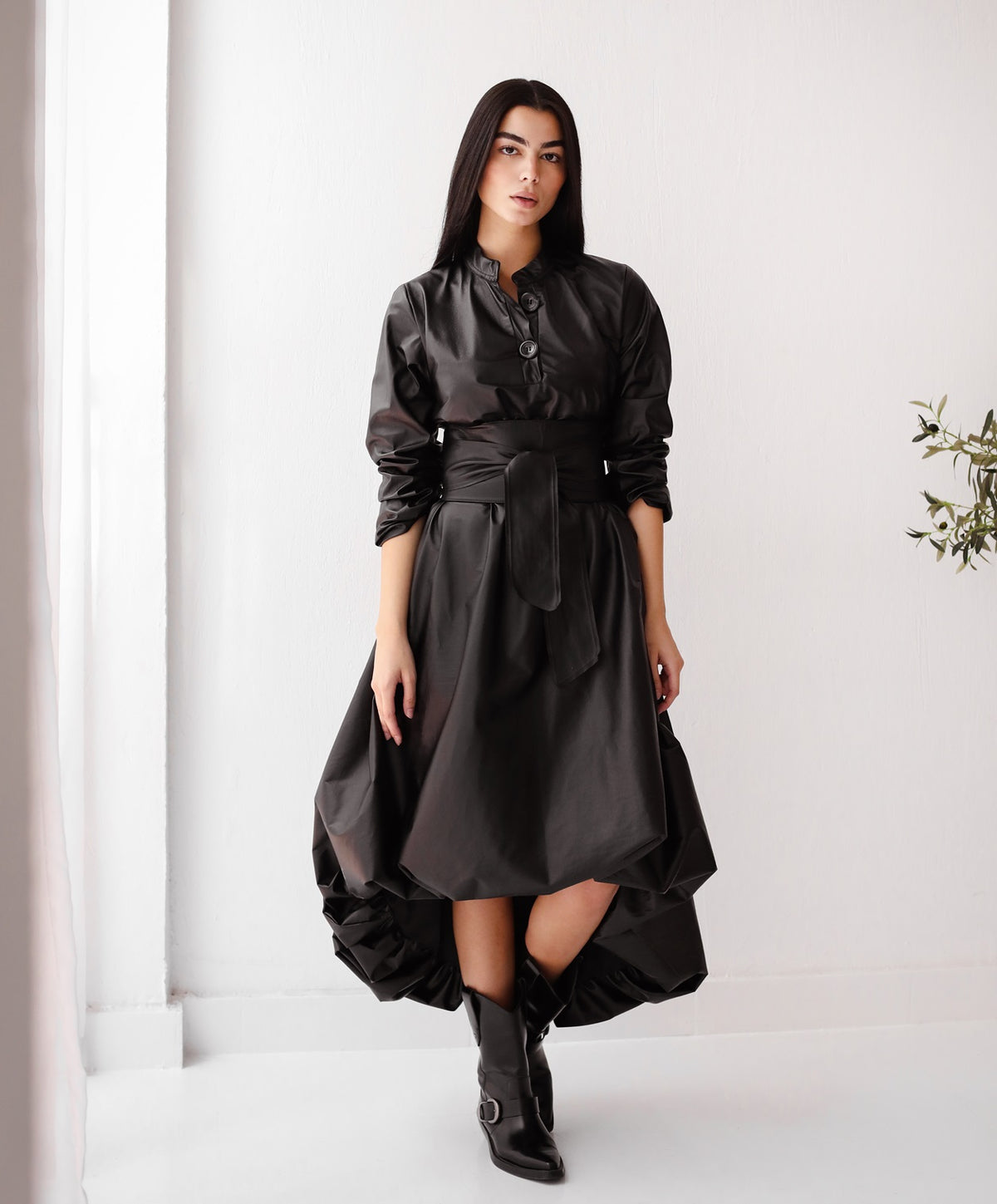 Rollette Dress - Black