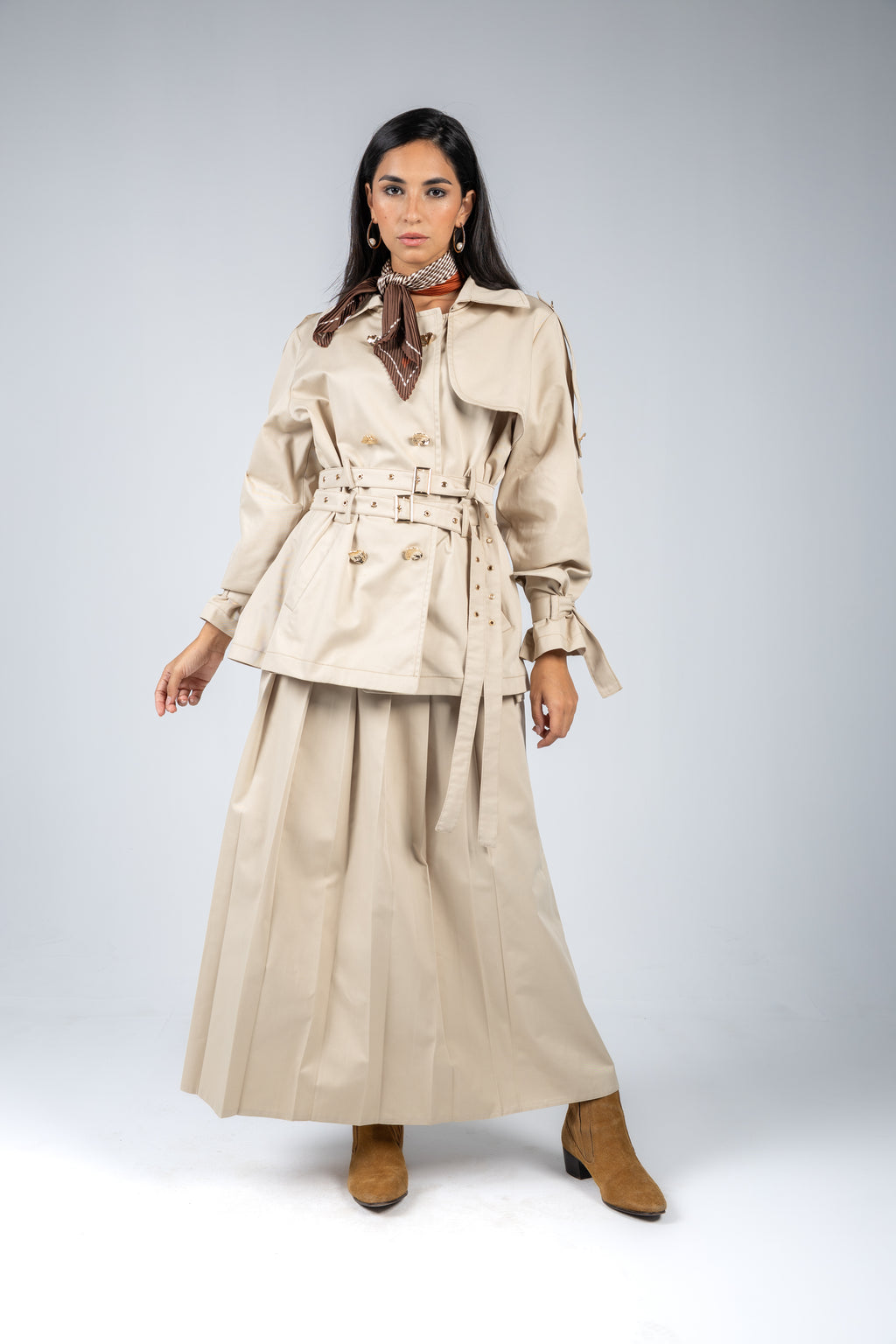 Skyline Skirt  Beige