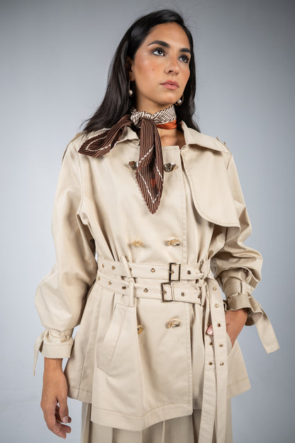 Skyline Trench Beige