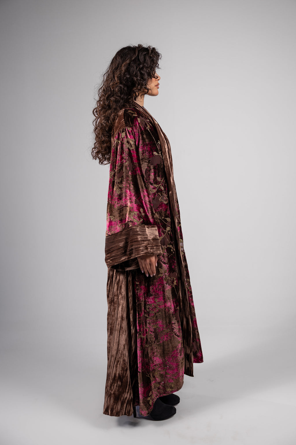 Najood Kaftan -Burgundy