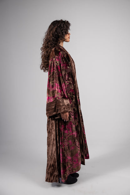 Najood Kaftan -Burgundy