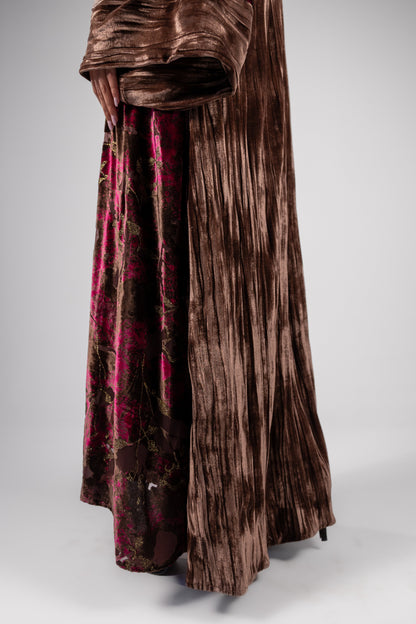 Najood Kaftan -Burgundy