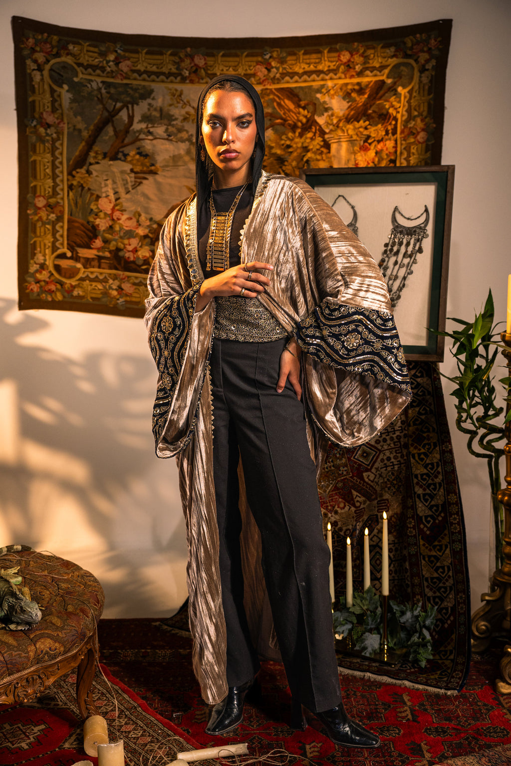 Hajr Kaftan -Gold