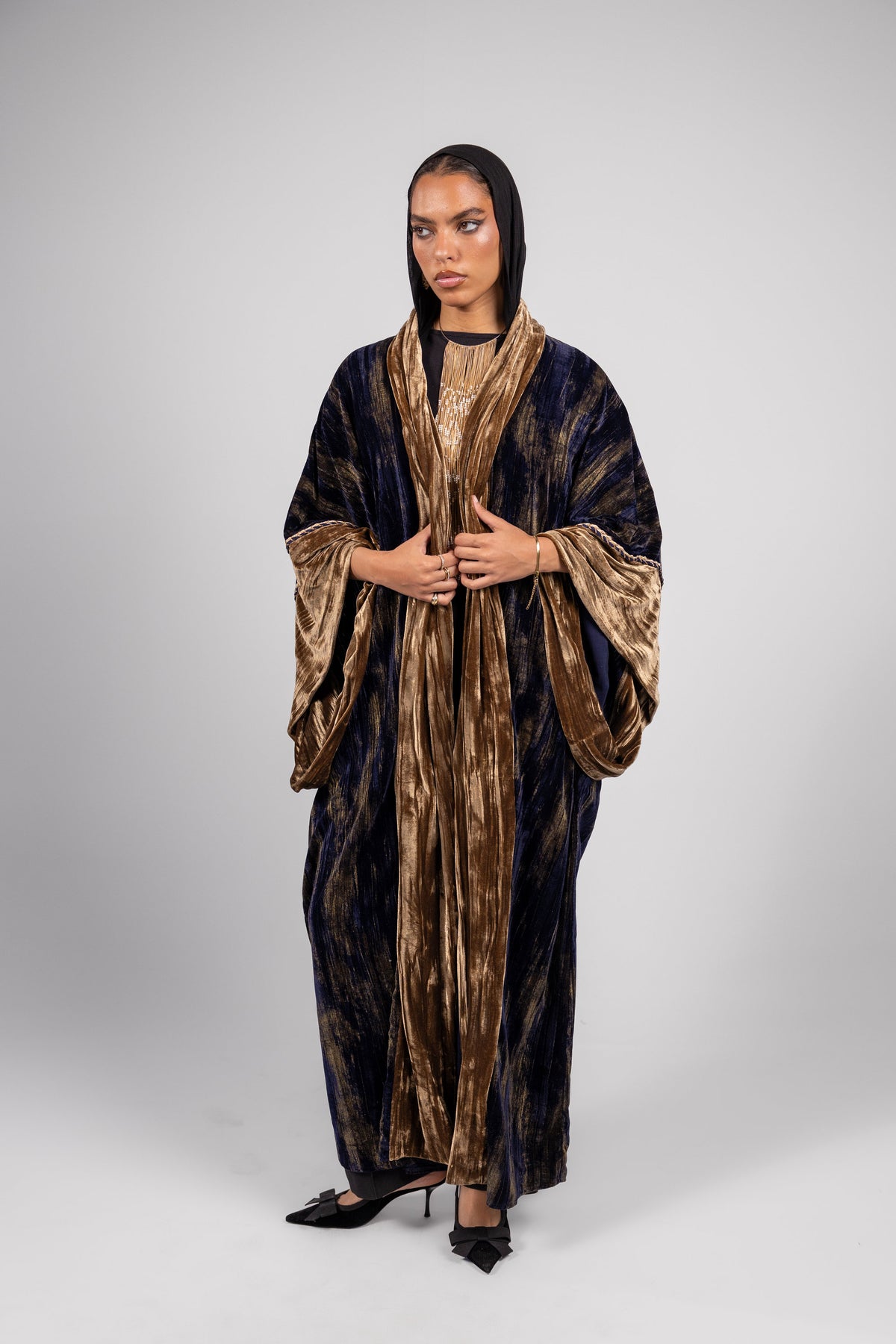 Gawzaa Kaftan -Dark blue