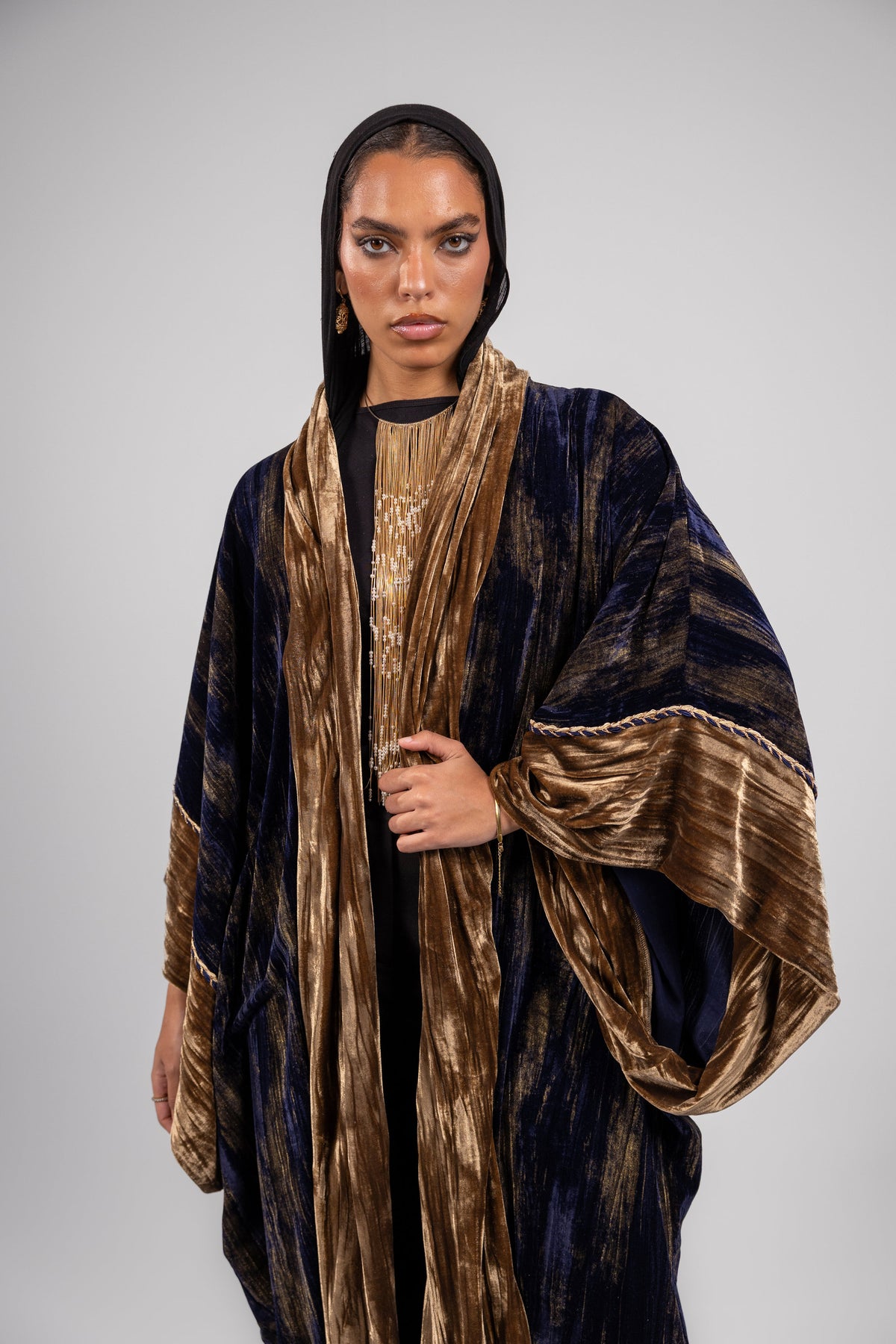 Gawzaa Kaftan -Dark blue