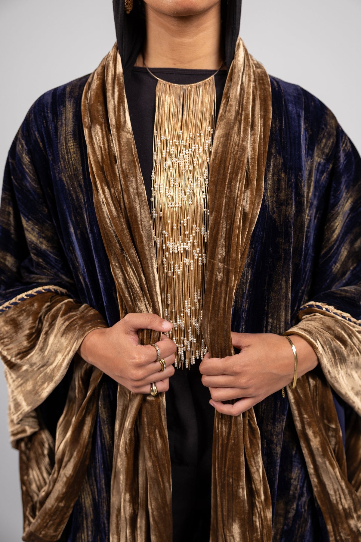Gawzaa Kaftan -Dark blue