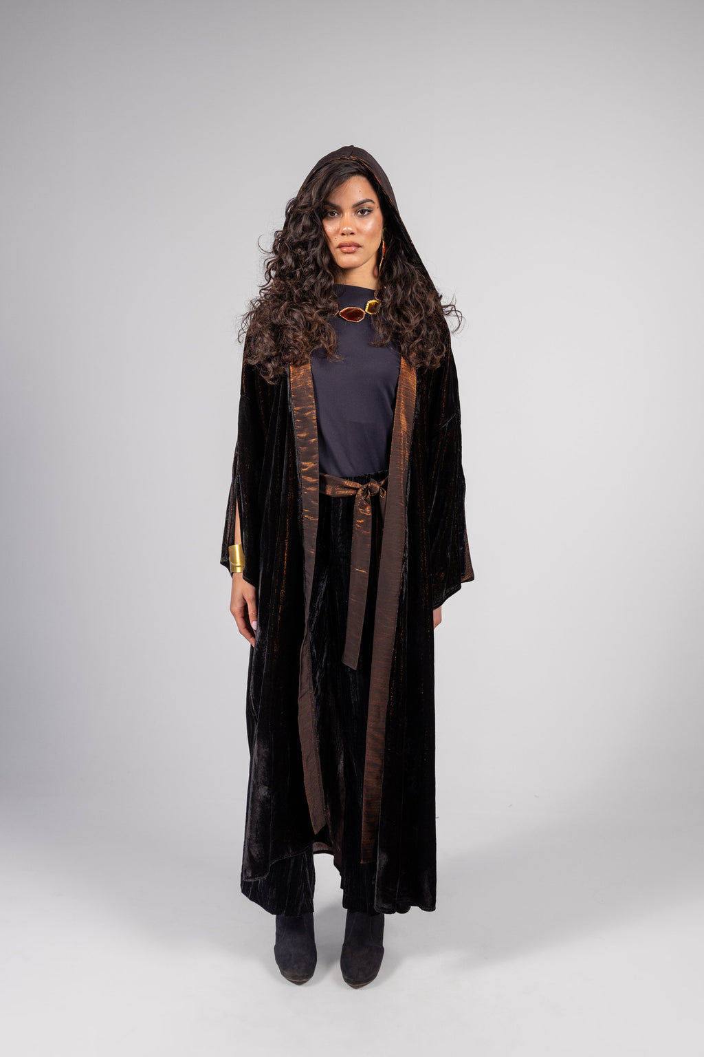 Anoud Kaftan -Black in Copper