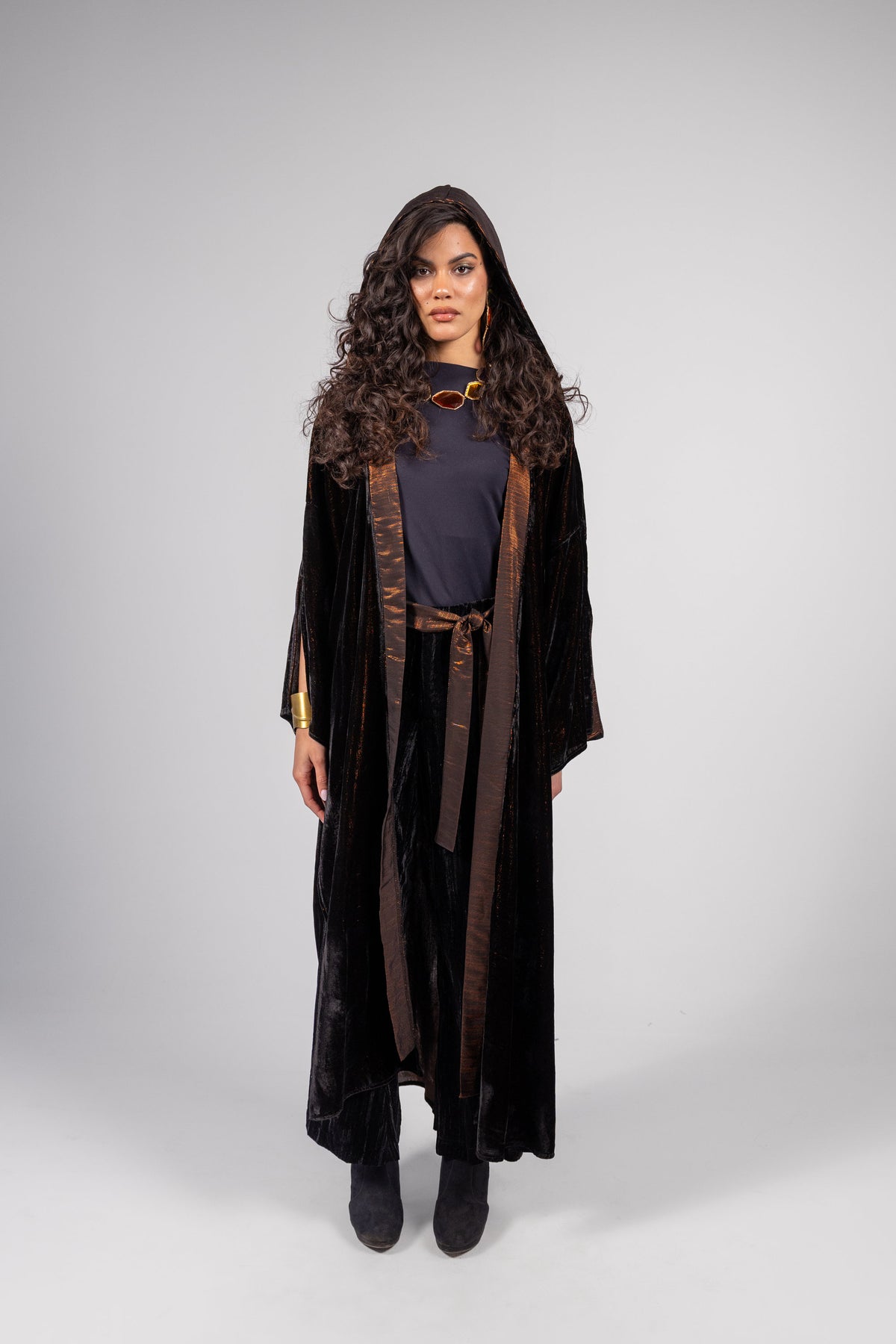 Anoud Kaftan -Black in Copper