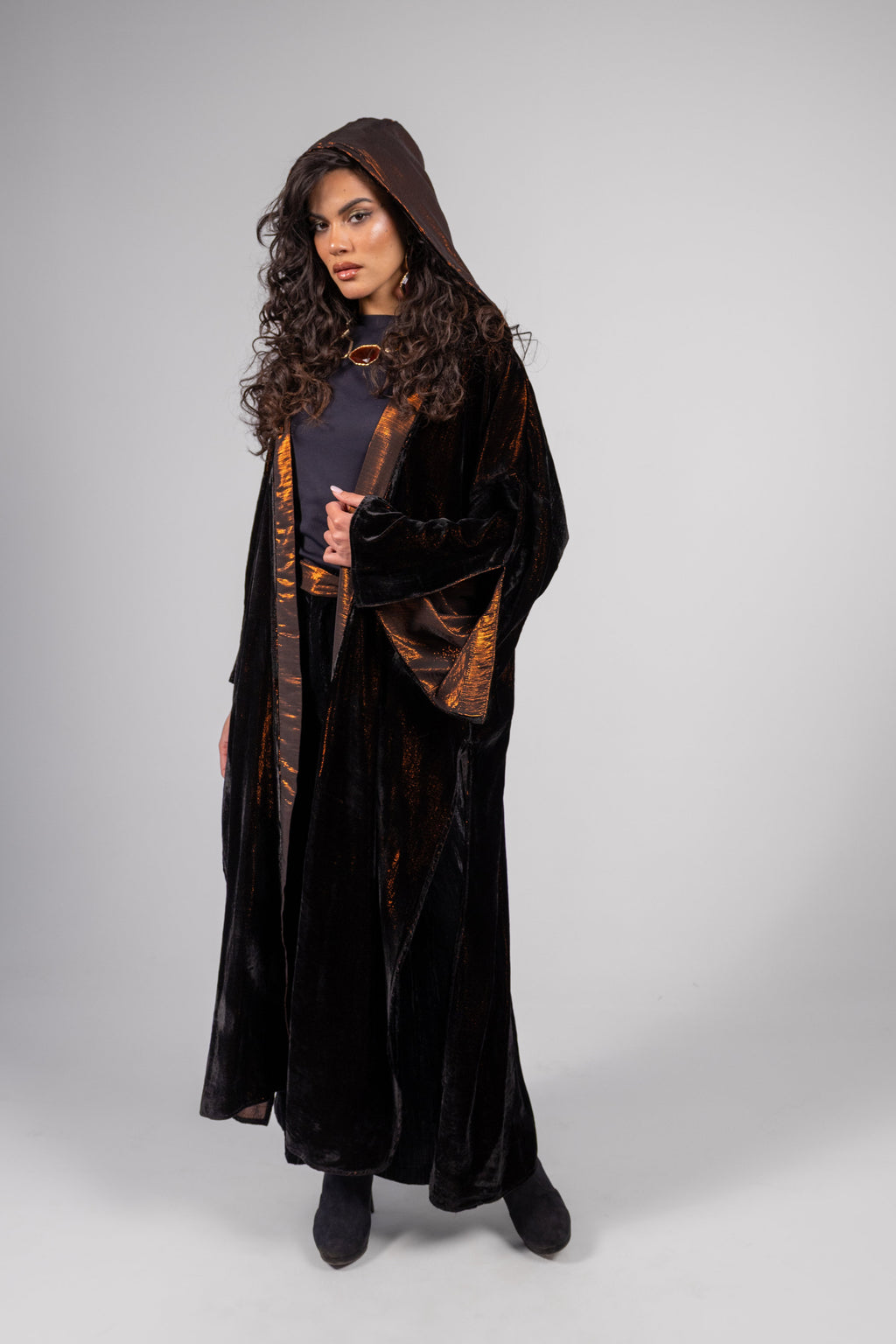 Anoud Kaftan -Black in Copper