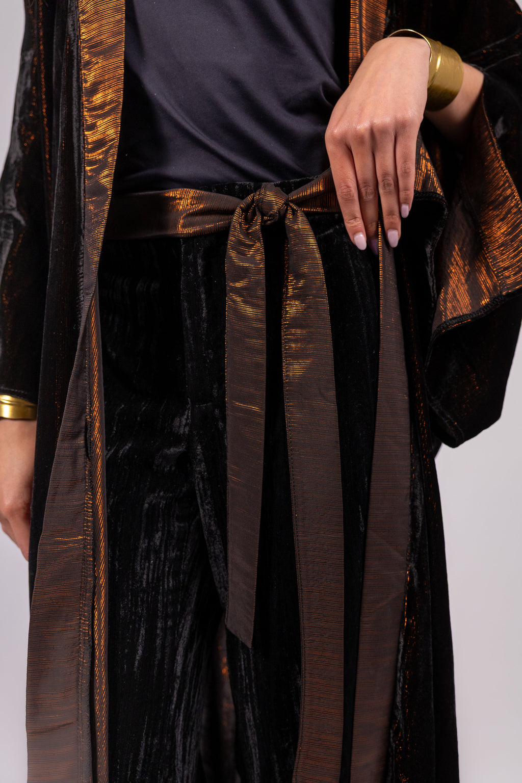 Anoud Kaftan -Black in Copper