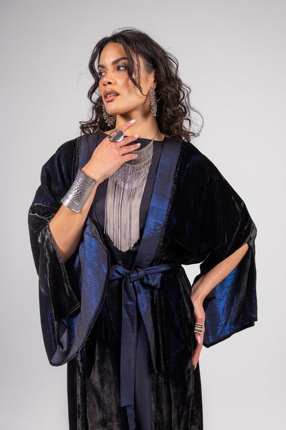 Anoud Kaftan -Black in Blue