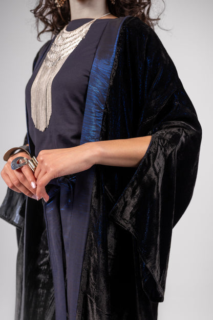 Anoud Kaftan -Black in Blue