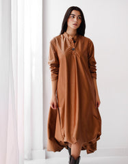 Rollette Dress - Brown