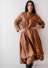 Rollette Dress - Brown