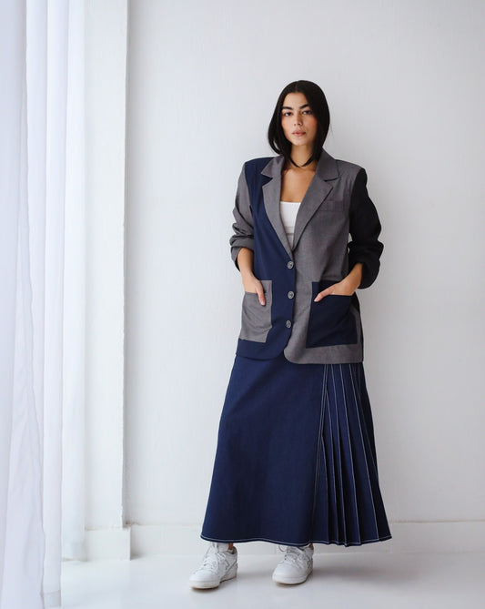 Denim Mixy Blazer