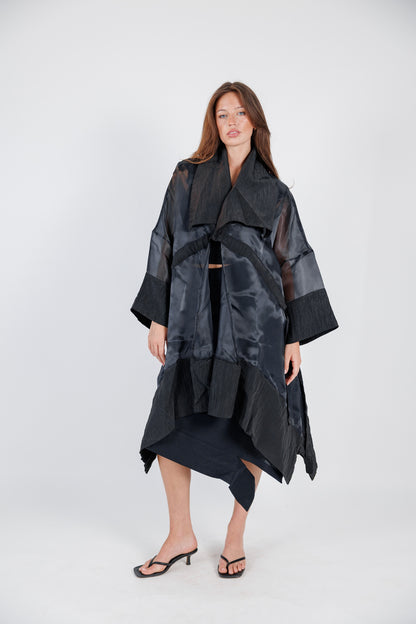 Sheer Cardigan - Black