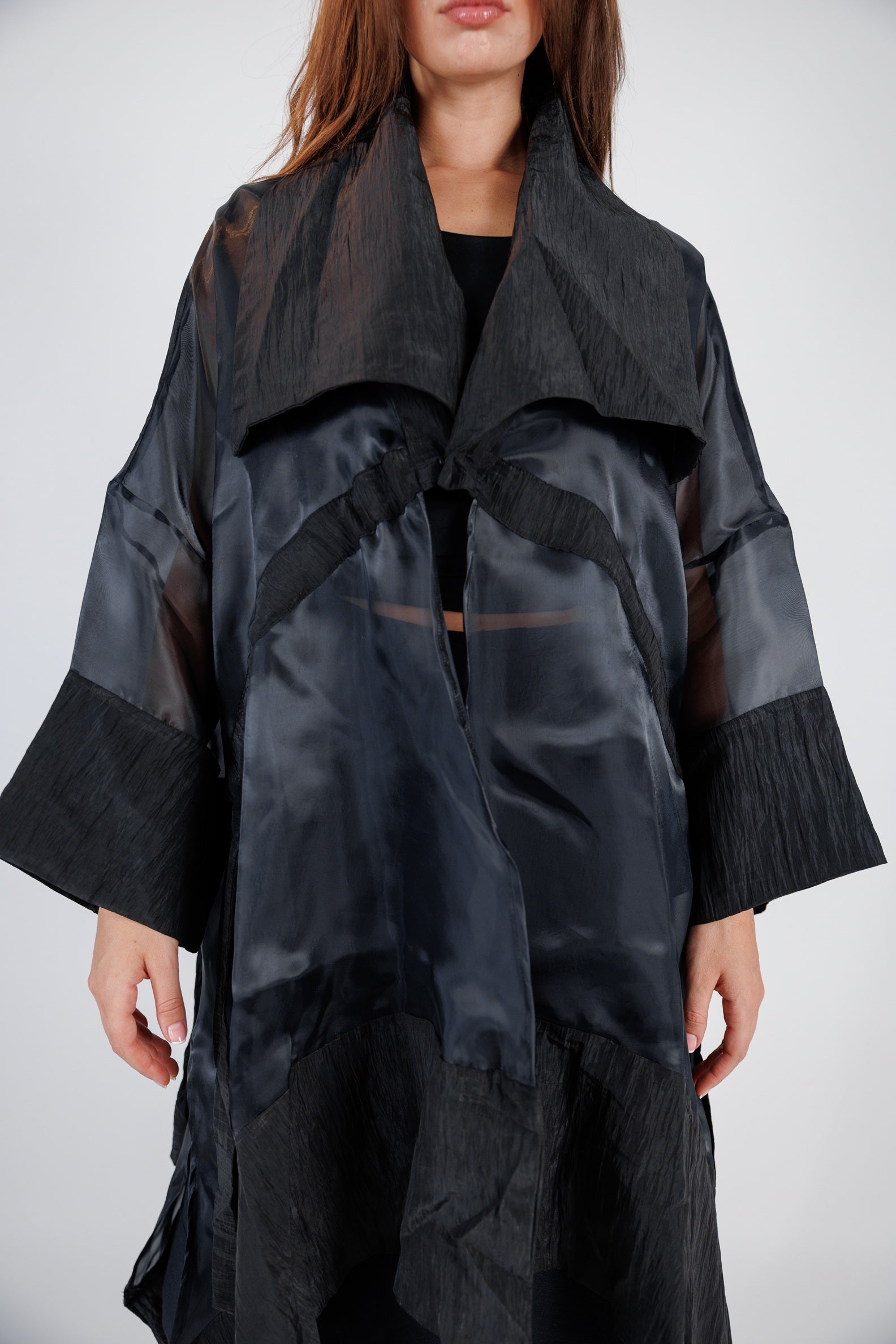 Sheer Cardigan - Black