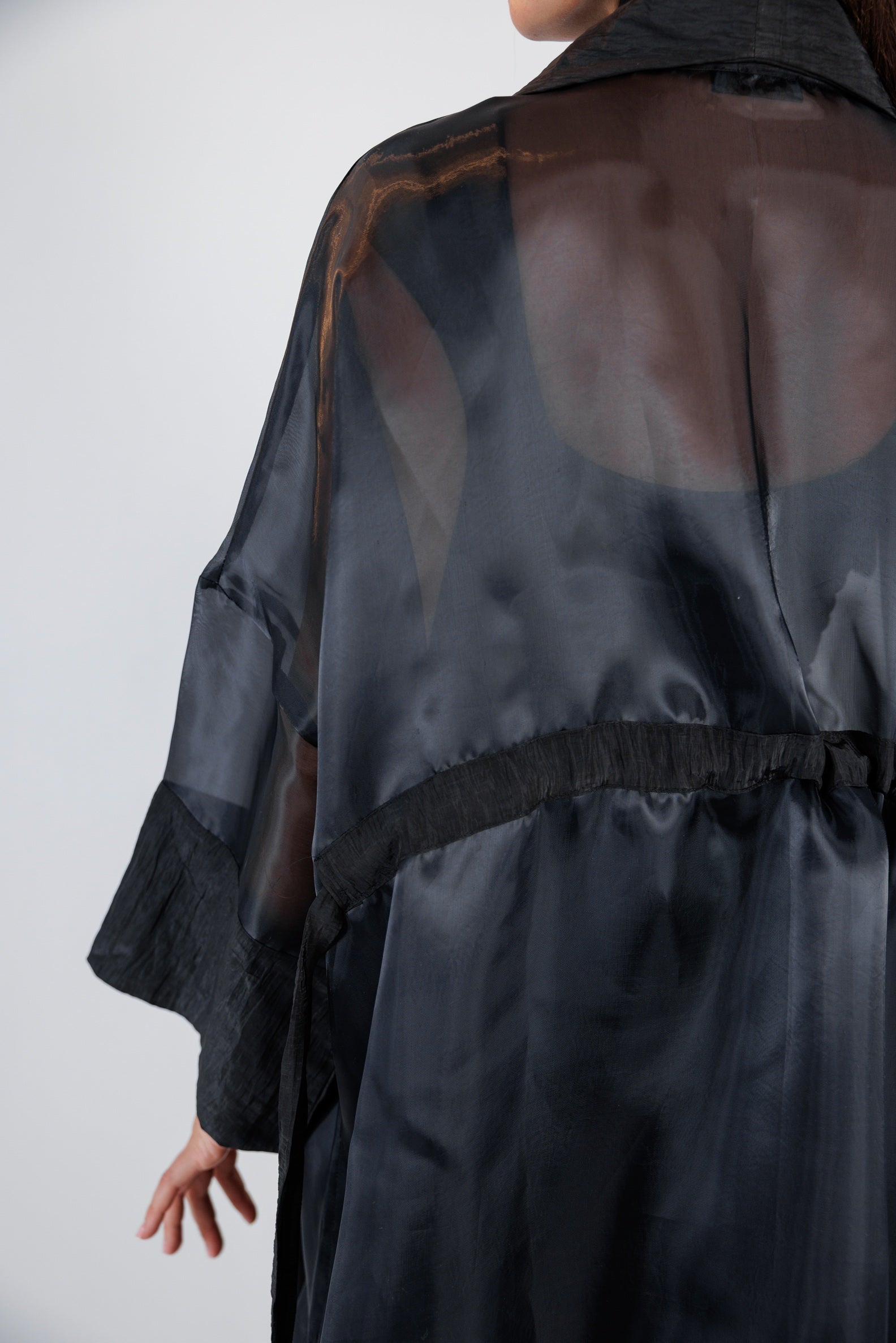 Sheer Cardigan - Black