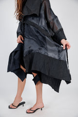 Sheer Cardigan - Black