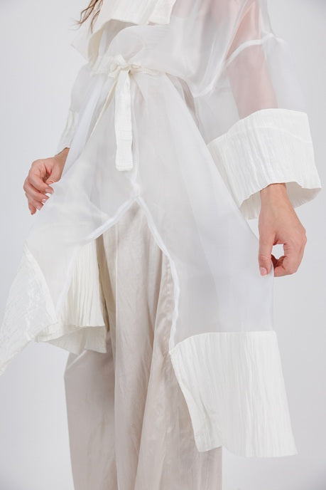 Sheer Cardigan - White