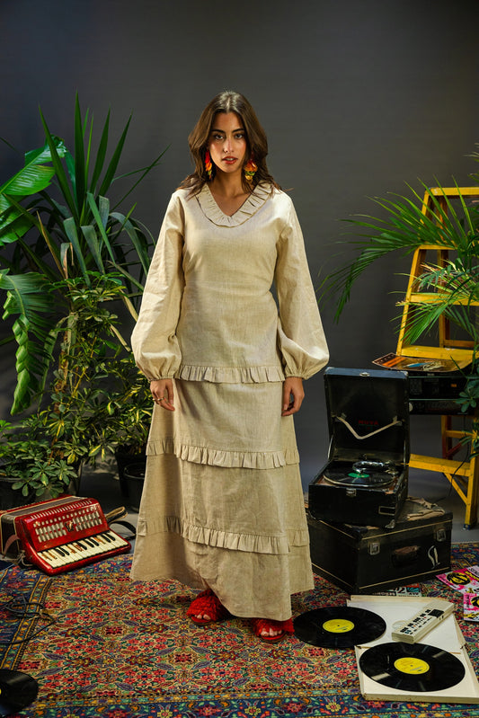 Cherie Dress - Beige