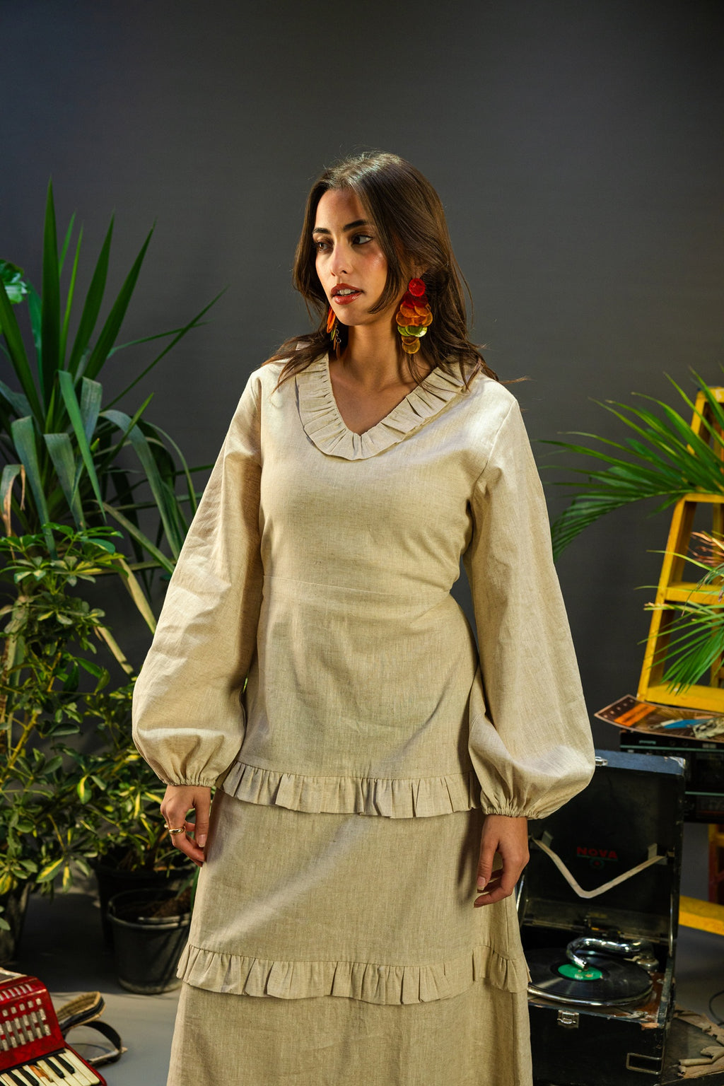 Cherie Dress - Beige