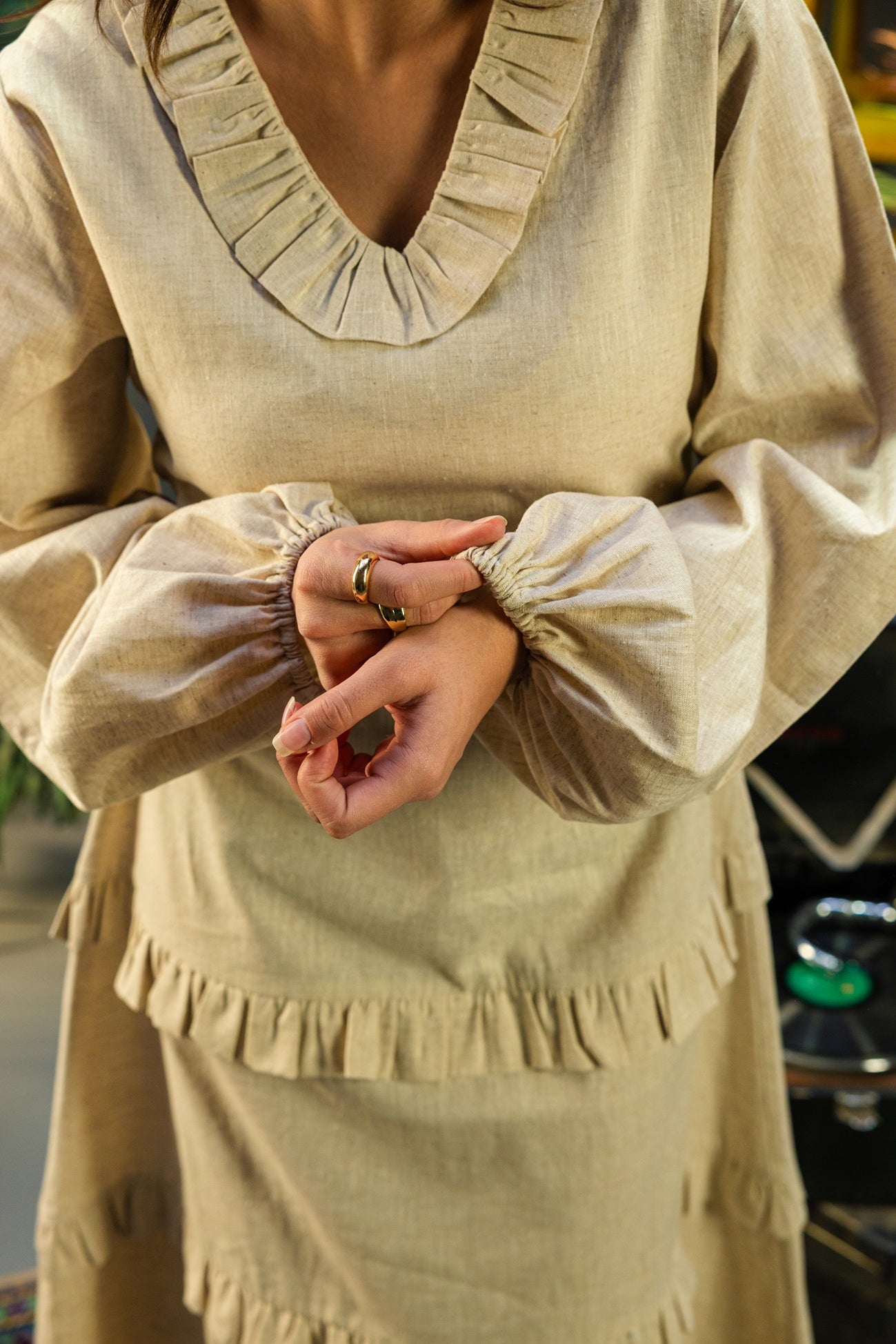 Cherie Dress - Beige