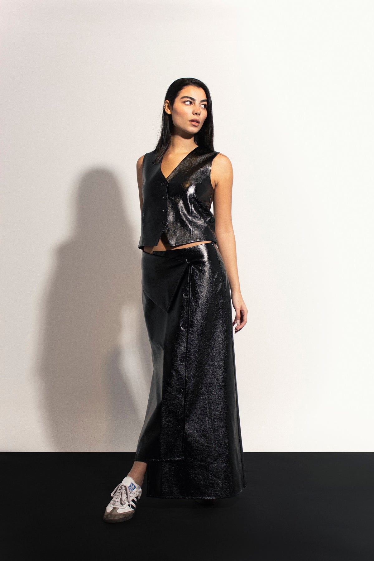 Black Leather Vest